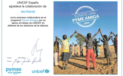 Nutrave renueva como una de las PYMES AMIGAS de UNICEF